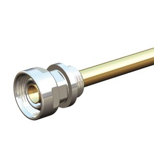 Radiatoraansluiting met dompelbuis - Chroom