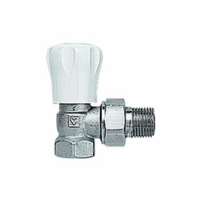 HERZ GP-radiatorafsluiter, haaks