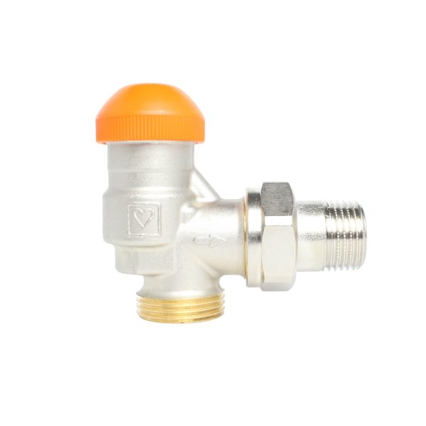 HERZ-TS-120-V-SMART thermostatische afsluiter Hoekmodel – buitendraad