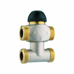 HERZ thermostatische driewegafsluiter met bypass