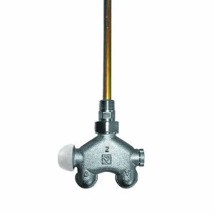 HERZ VTA-50 thermostatische vierwegafsluiters voor tweepijpssysteem, haaks