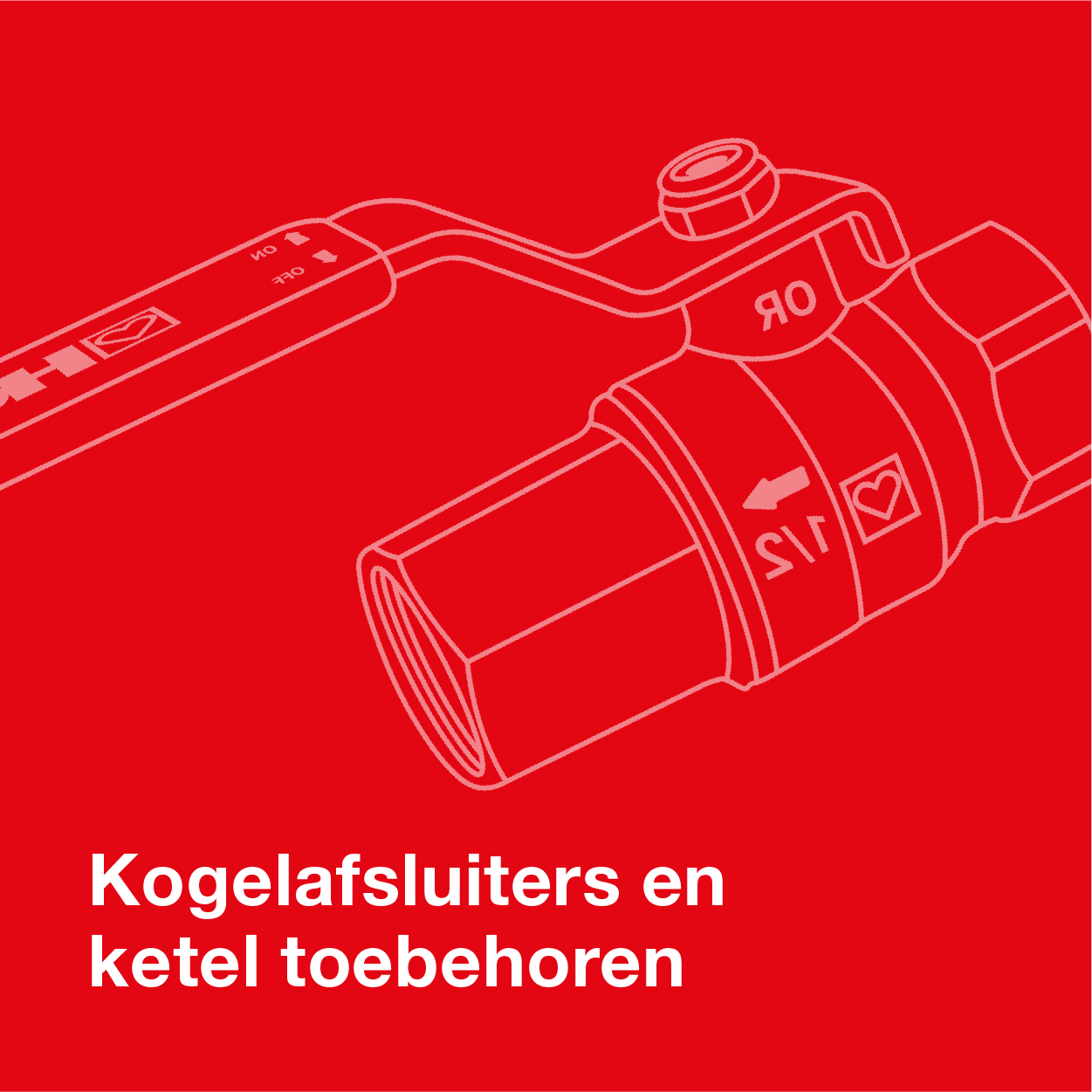 Kogelafsluiters en ketel toebehoren