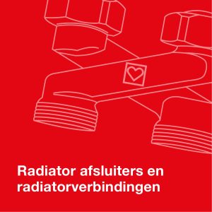 Radiator afsluiters en radiatorverbindingen