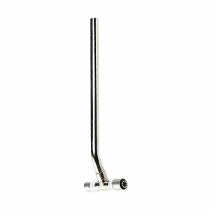 Radiatoraansluiting, vernikkeld,  300 mm/ 1100 mm
