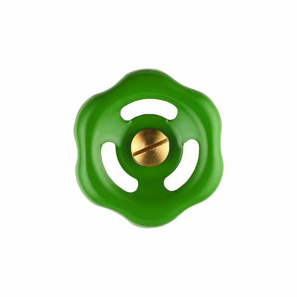 Handknop groen met bevestigingsschroef (2 4115 AW)